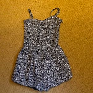 Romper size 10-12 zebra pattern